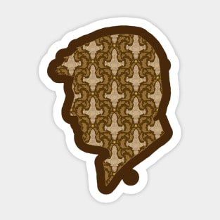 Leaf on the Wind Damask (Mal Edition) Sticker